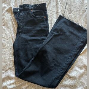 Zara High-Rise Black Jeans